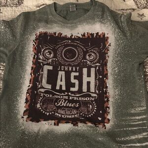 Gildan Green Johnny Cash Graphic Tee